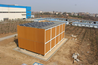 中國建筑研發(fā)制造國內(nèi)首個(gè)模塊化綠色鋼結(jié)構(gòu)住宅主體完工